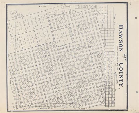 Map of Dawson County - Side 1 of 1 - The Portal to Texas History