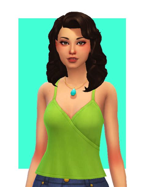 Maja Hair Curly Haired Micat Game Maxis Match Cc World S4cc Finds Daily Free Downloads For The ...