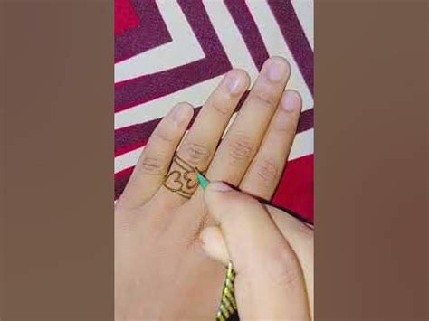 cute ring mehndi 💗 #shortvideo #mehndiii.... - YouTube