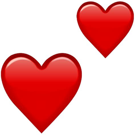 Red Heart Emoji Heart Sticker Emoji Transparent Background Png | Images and Photos finder