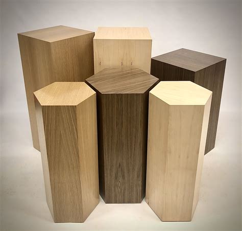 Wood Plinths | Plinths, Wood veneer, Wood