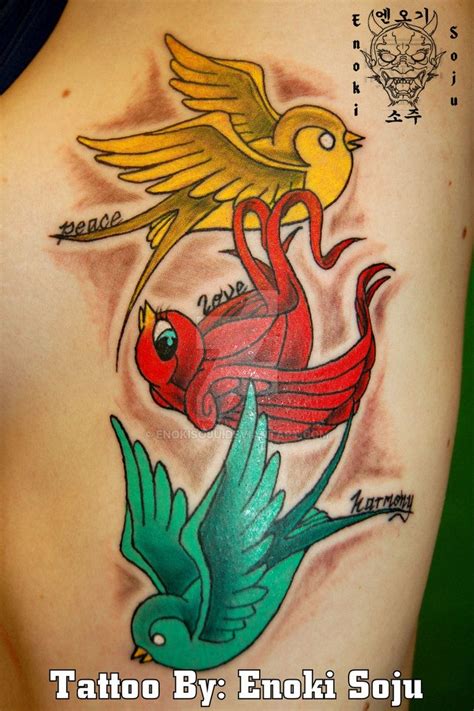 Rasta Colored Sparrows Tattoo | Small lion tattoo, Rasta tattoo, Little bird tattoos