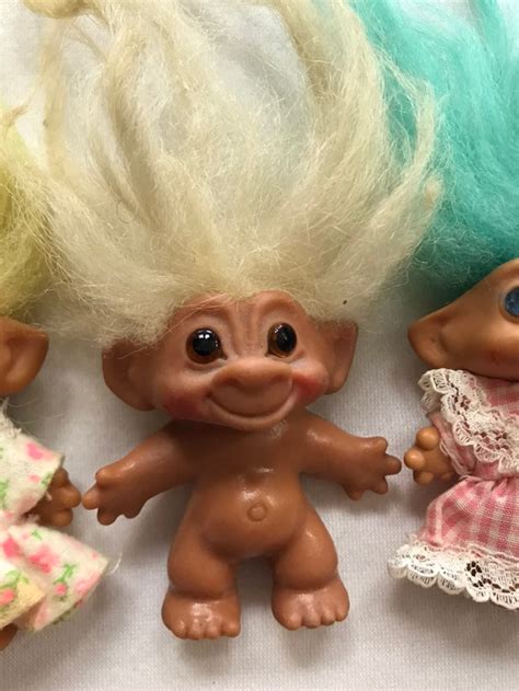 Lot of Vintage 1960s Original Troll Dolls Mohair Dresses Retro | Etsy