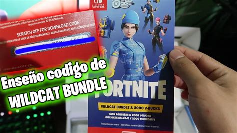 ENSEÑO EL CODIGO DE LA SKIN WILDCAT BUNDLE QUE TRAE LA NINTENDO SWITCH ...