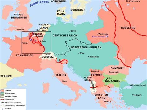 1918 Europe Map Ww1 / Europe In World War 1 Map Activity Answer Key : World war i or the first ...