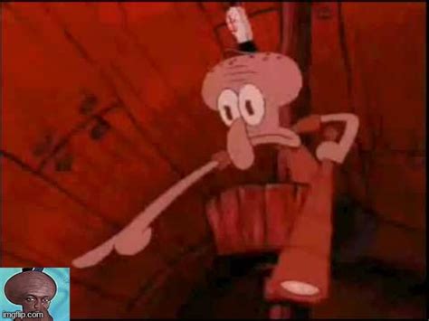 Squidward pointing - Imgflip