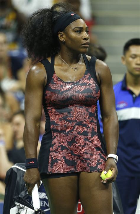 Serena Williams Wearing a Printed Dress at the US Open in 2015 | Serena Williams's Best Tennis ...