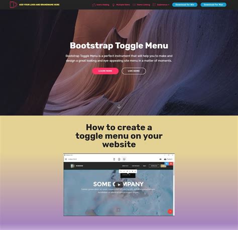 Bootstrap Mega Menu Example