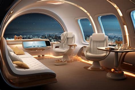 Premium AI Image | Future Private Aircraft Interior