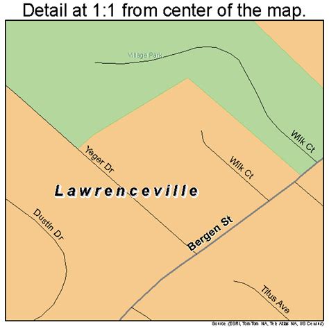 Lawrenceville New Jersey Street Map 3439570