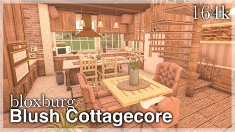 Bloxburg - Blush Cottagecore House Speedbuild (interior + full tour) - YouTube Cottagecore ...