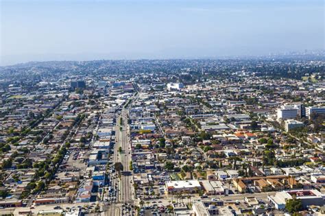 Aerial of Los Angeles stock image. Image of california - 58570451