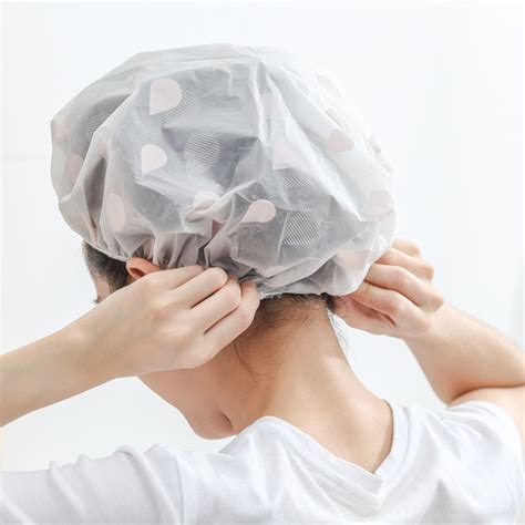 1pcs EVA waterproof shower cap adult female bath hair cover shower head ...