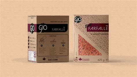 Gio Pasta Box Packaging and Logo Design on Behance