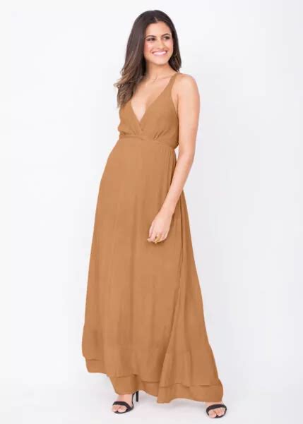 Summer Maxi Dress Caramel – likemary