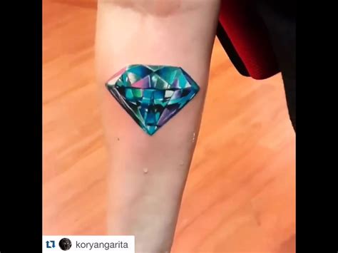 Diamond amazing tattoo | Jewel tattoo, Diamond tattoos, Tattoos