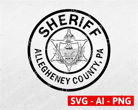 Allegheny County Pennsylvania Sheriff Department Logo PA Law | Etsy in 2021 | Sheriff department ...