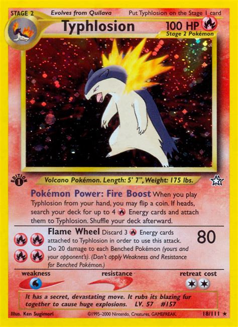 Typhlosion Neo Genesis Pokemon Card | Pikawiz