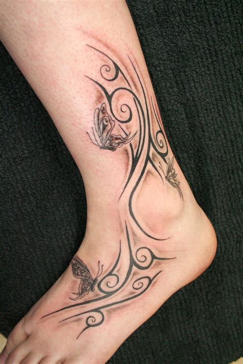 Best Ankle Tattoo Designs For Girls 2011 Butterflies Ankle Tattoo – YusraBlog.com