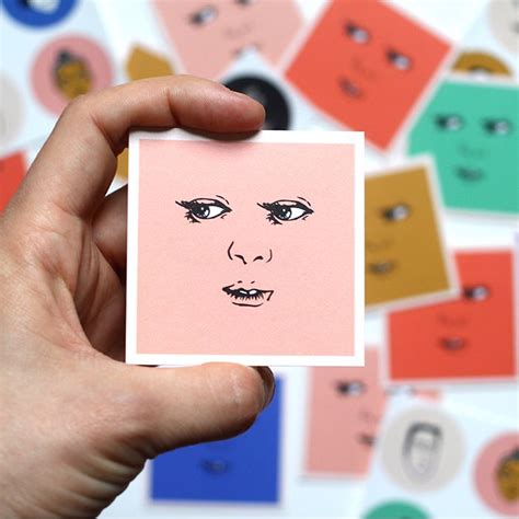 12 creatives who stand out with square business card designs | Square business cards design ...