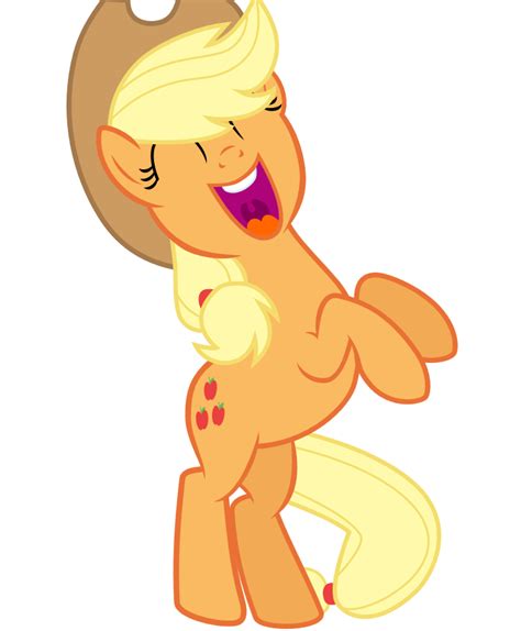 laughing applejack by Skythepony123 on DeviantArt