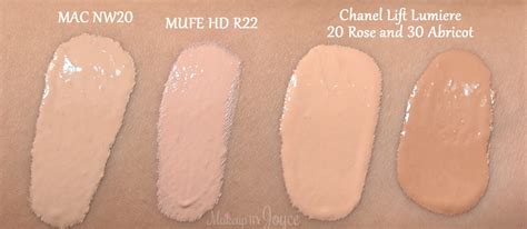 MakeupByJoyce ** !: Swatches + Comparisons - Chanel Foundations + Concealers