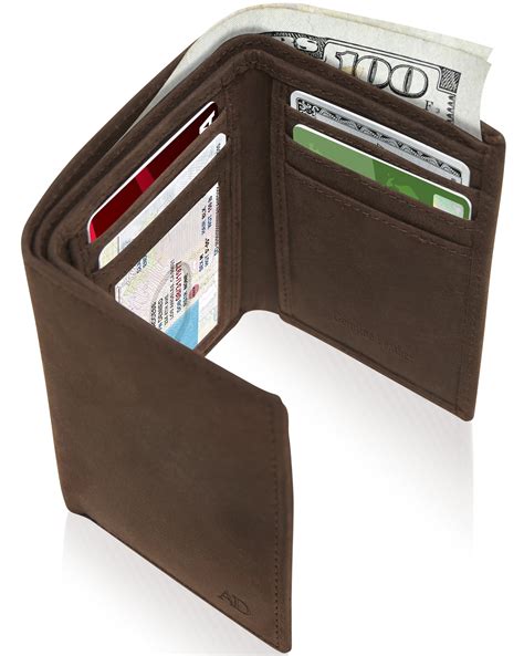 Trifold Wallet With ID Window | Leather wallet mens, Slim wallet men, Wallet men