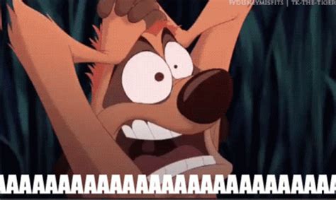 Timon And Pumbaa Scream In Fear GIF | GIFDB.com