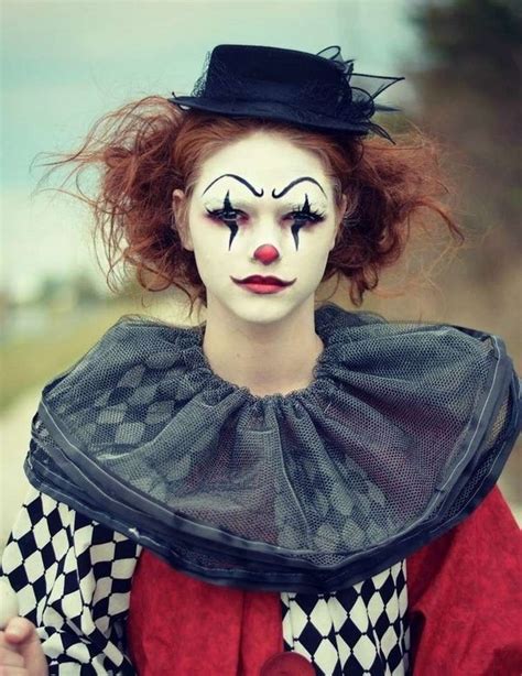 Clown makeup ideas for Halloween and tips for the costume | Clown schminken frau, Clown ...