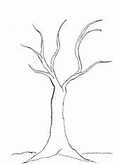 Bare Tree Printable sketch template
