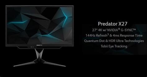 Acer unveils Predator X27 Gaming monitor. - Gizmo Manila