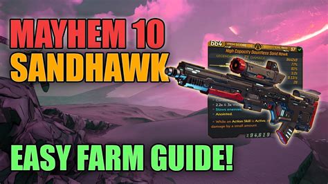 Borderlands 3 How to Get a Mayhem 10 Sandhawk | The Sandhawk Returns! - YouTube