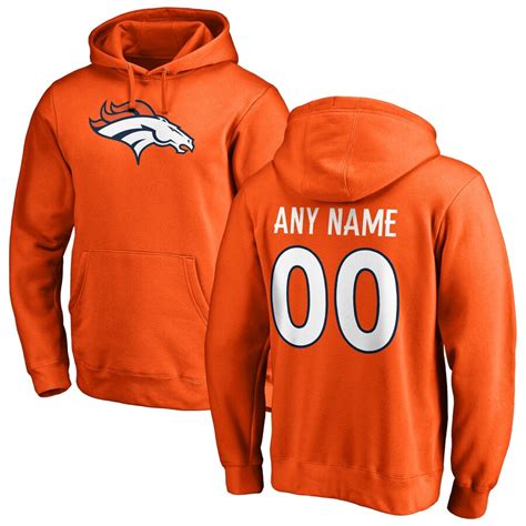 Denver Broncos NFL Pro Line Any Name & Number Logo Personalized ...