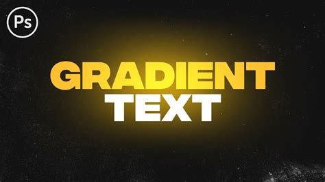 How to Make Gradient Text - Photoshop Tutorial - YouTube