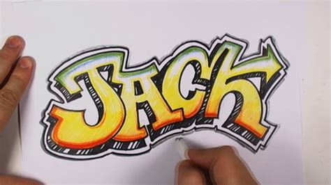 How to Draw Graffiti Letters - Jack in Graffiti Lettering | Graffiti drawing, Graffiti style art ...