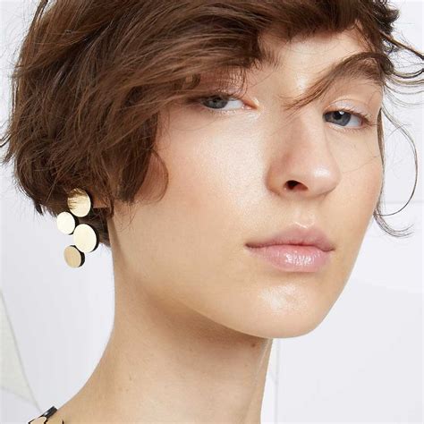 Abstraction Earrings Small Gold – Dandelion Jewelry