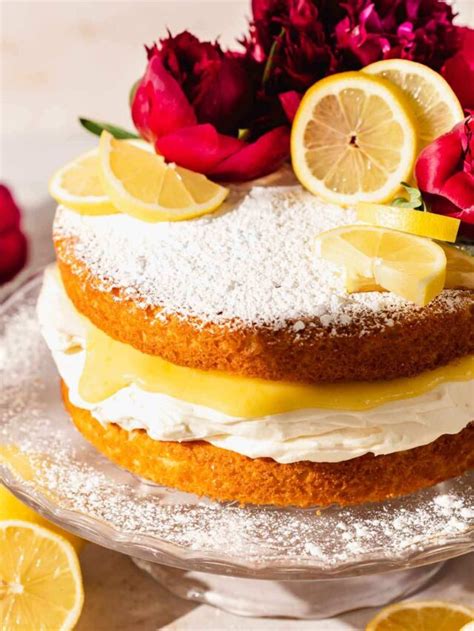 Lemon Victoria Sponge - Flouring Kitchen