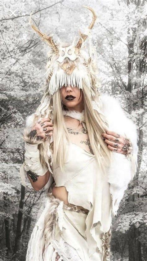 White Fox Fur Barbarian Costume Shamanic Tribal Garb Pelt | Etsy ...