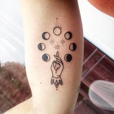 30 Wonderfully Witchy Tattoos | Pattern tattoo, Hand tattoos, Tiny tattoos