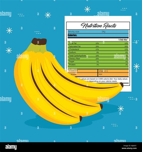 banana with nutrition facts Stock Vector Image & Art - Alamy