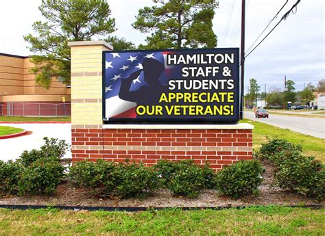 Hamilton Middle School, Cy-Fair ISD - LED Partners Digital Displays