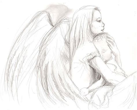 Some guardian angel sketches | Angel sketch, Angel drawing, Sketches