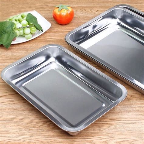 Stainless Steel Plate Food Warmer/Tray /Plate 36*27*4.8 cm | Shopee Philippines