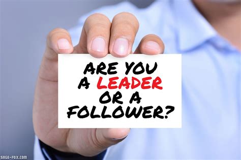 ARE YOU A LEADER OR A FOLLOWER 345140207 - SageFox PowerPoint Images
