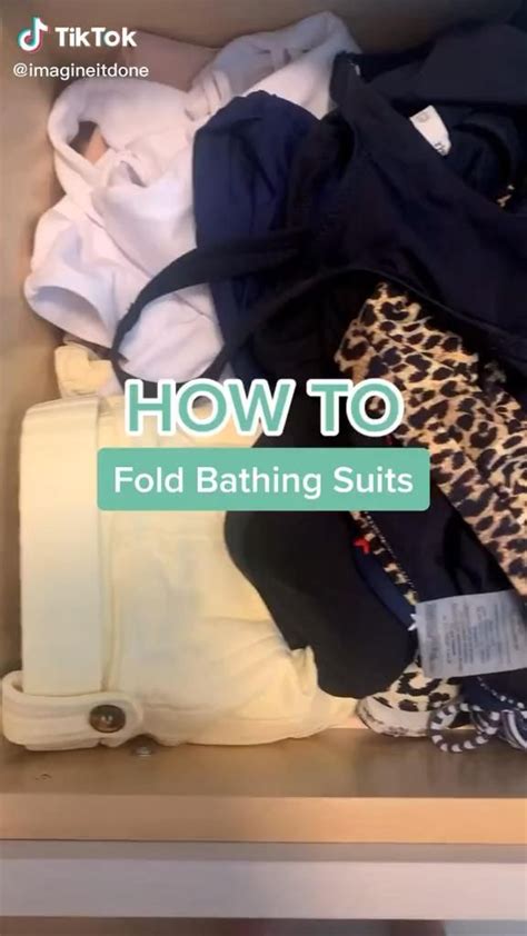 Bathing Suits [Video] | Bathing suits, Clothes organization diy, Packing hacks clothes