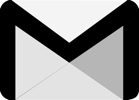 Gmail Icon Logo Black And White Brands Logos - vrogue.co