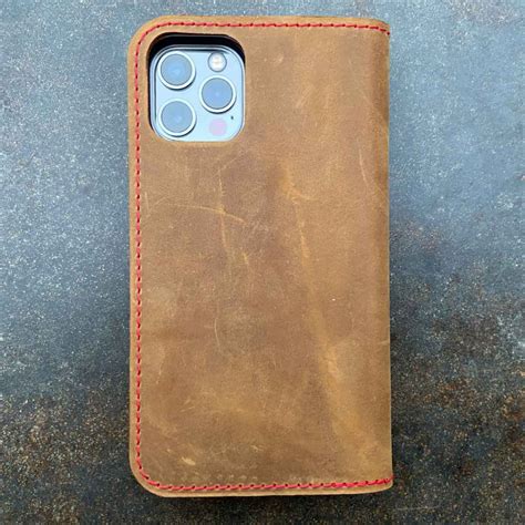 iPhone 14 Pro Max Leather Case - folio with the conscience something