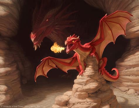 Fearsome whelp, red, fantasy, ilse gort, art, dragon, cute, baby HD wallpaper | Pxfuel