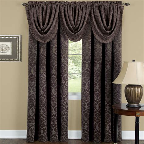 Damask Blackout Rod Pocket Window Curtains & Valances - Assorted Colors & Sizes | eBay