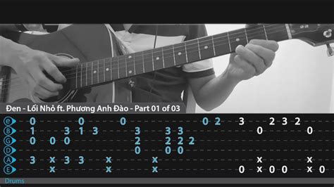 Tab Guitar - Đen - Lối Nhỏ ft Phương Anh Đào - YouTube